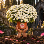 CHRYSANTHEMUMS — WHITE